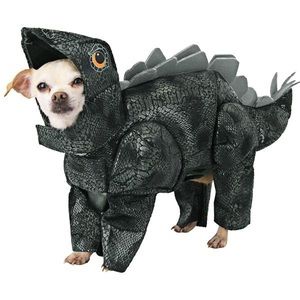 Stegosauraus dinosaur dog costume